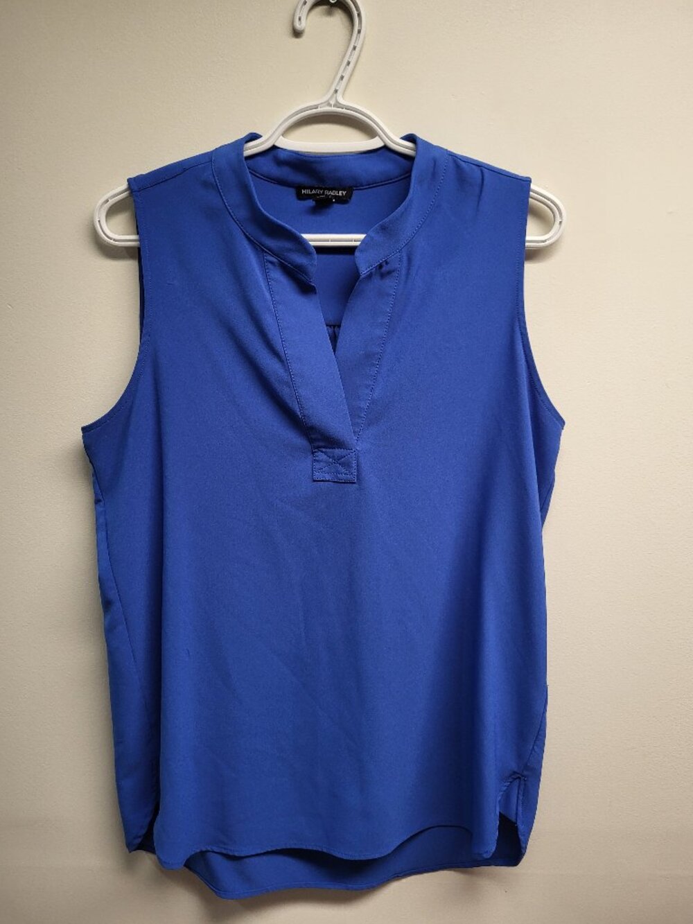 Hilary Radley Royal Blue Sleeveless Blouse M